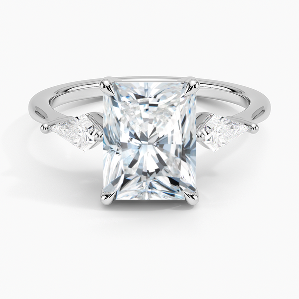 Luxe Cometa Three Stone Diamond Engagement Ring [Setting Only] - EC125R