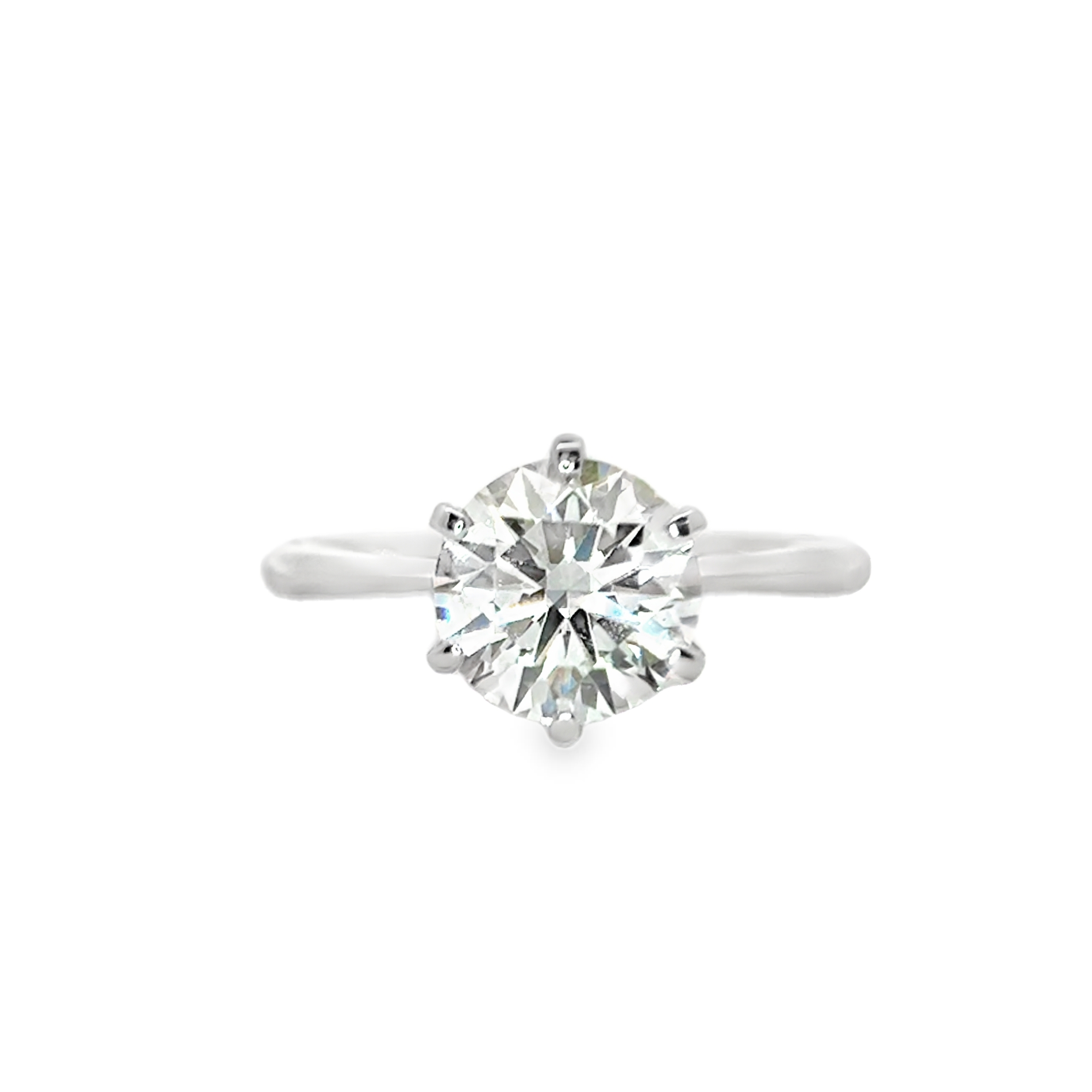 Six Prong Solitaire Engagement Ring [Setting Only] - KNT2S