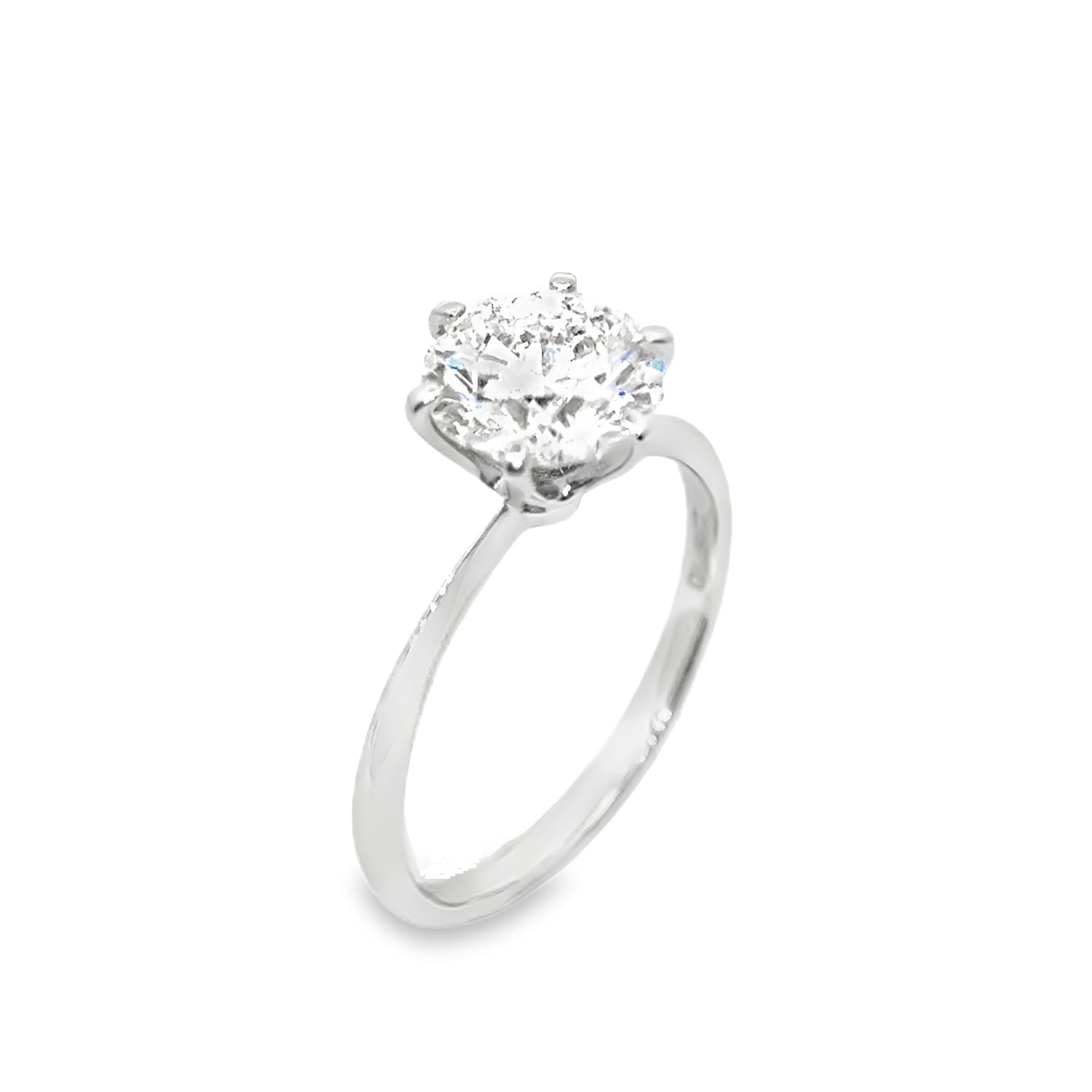 Six Prong Solitaire Engagement Ring [Setting Only] - KNT2S