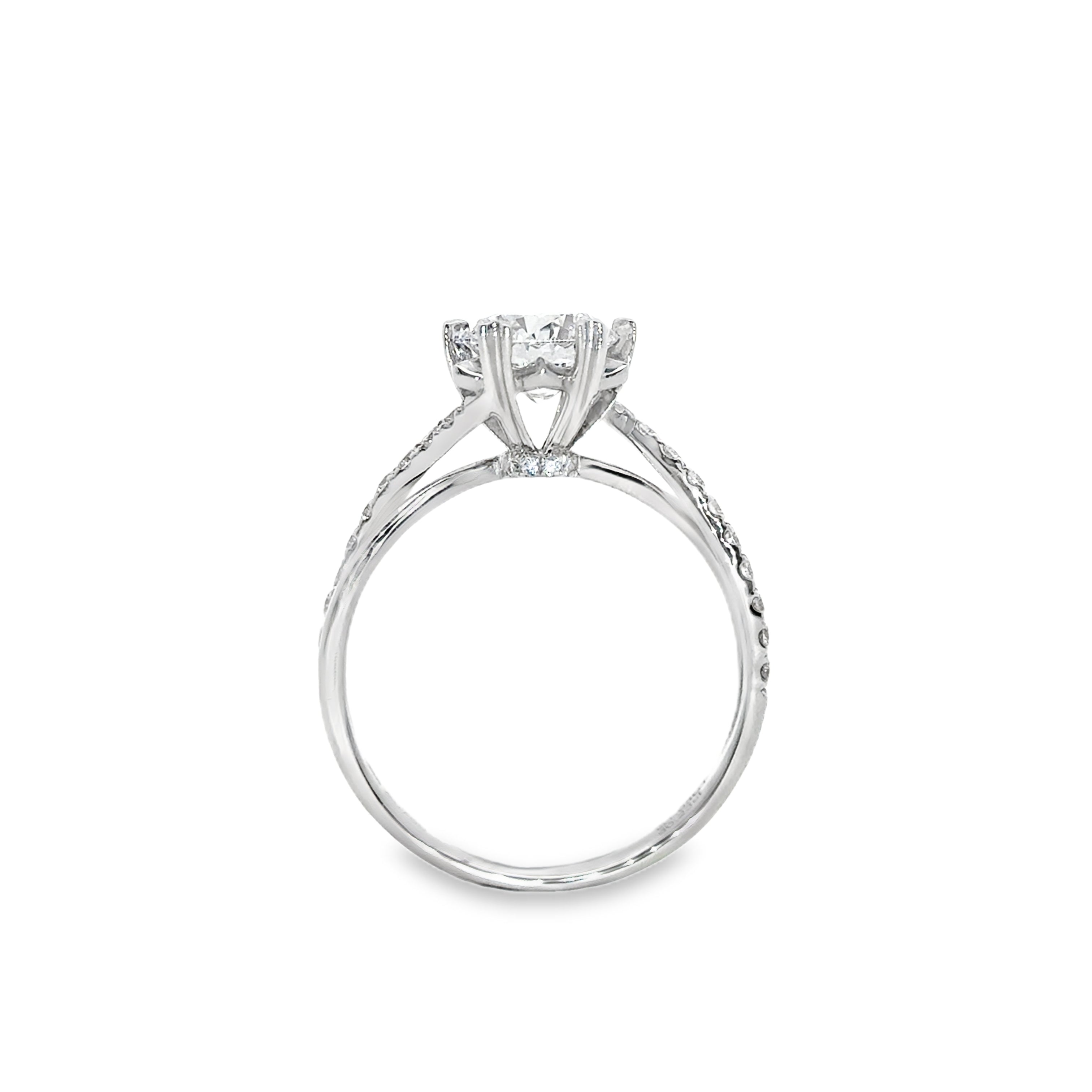 Pear Side Stones Diamond Engagement Ring [Setting Only] - LGT670