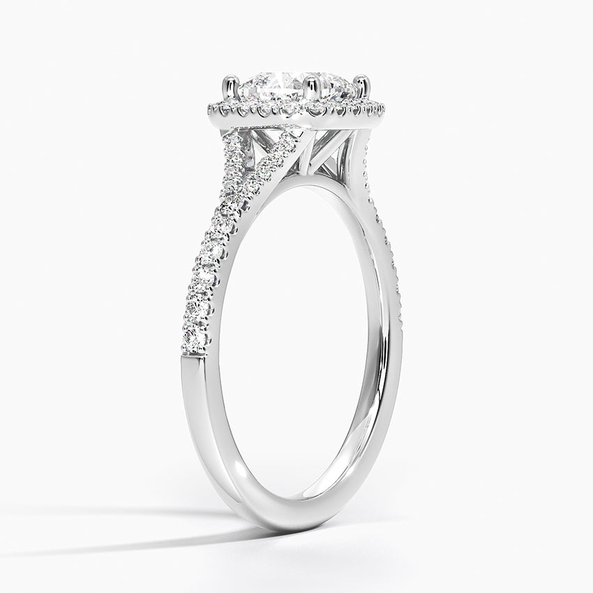 Joy Halo Diamond Engagement Ring [Setting Only] - EC101 - Roselle Jewelry