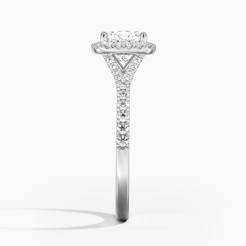 Joy Halo Diamond Engagement Ring [Setting Only] - EC101 - Roselle Jewelry