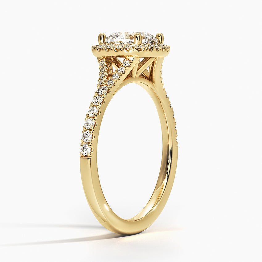 Joy Halo Diamond Engagement Ring [Setting Only] - EC101 - Roselle Jewelry