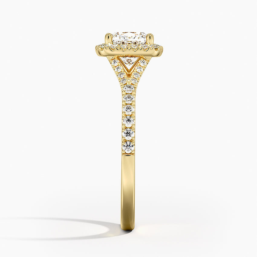 Joy Halo Diamond Engagement Ring [Setting Only] - EC101 - Roselle Jewelry