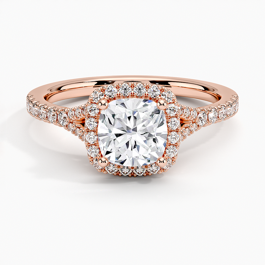 Joy Halo Diamond Engagement Ring [Setting Only] - EC101 - Roselle Jewelry