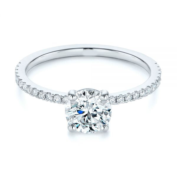 Four Prong Classic Diamond Engagement Ring [Setting Only] - EC051 - Roselle Jewelry