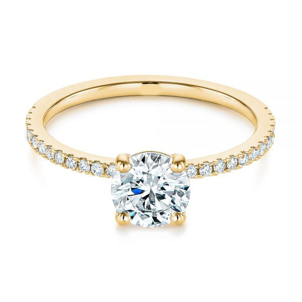 Four Prong Classic Diamond Engagement Ring [Setting Only] - EC051 - Roselle Jewelry