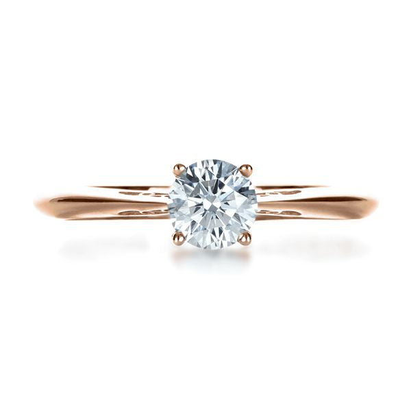 Custom Diamond And Filigree Engagement Ring [Setting Only] - EC074 - Roselle Jewelry