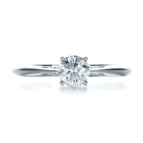 Custom Diamond And Filigree Engagement Ring [Setting Only] - EC074 - Roselle Jewelry