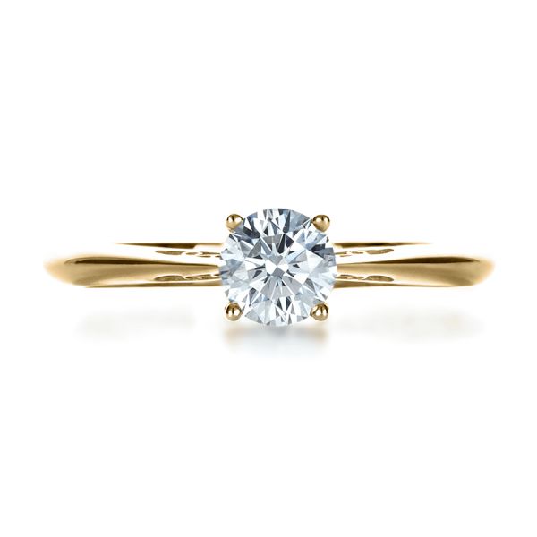 Custom Diamond And Filigree Engagement Ring [Setting Only] - EC074 - Roselle Jewelry