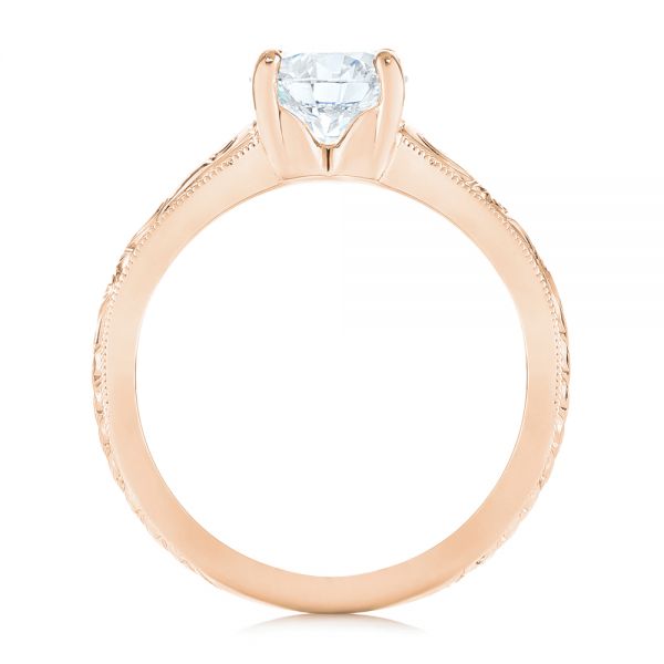 Vintage Solitaire Diamond Engagement Ring [Setting Only] - EC063 - Roselle Jewelry
