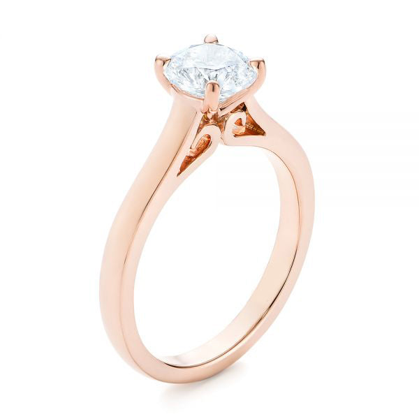Vintage Diamond Solitaire Engagement Ring [Setting Only] - EC036 - Roselle Jewelry