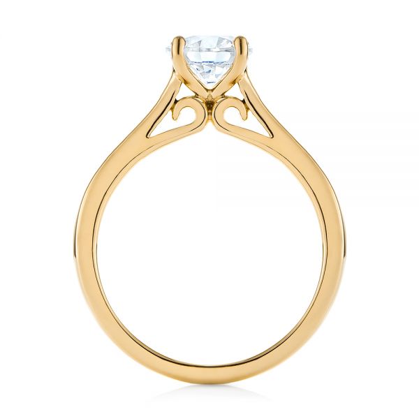 Vintage Diamond Solitaire Engagement Ring [Setting Only] - EC036 - Roselle Jewelry