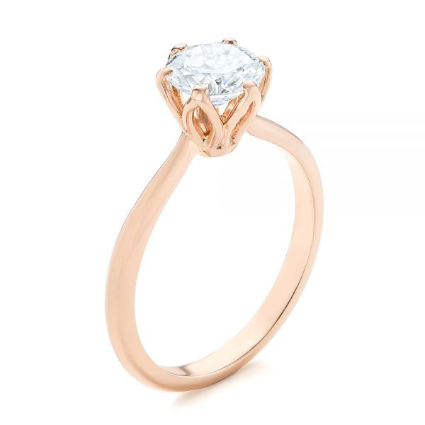 Elegant Solitaire Engagement Ring [Setting Only] - EC001 - Roselle Jewelry