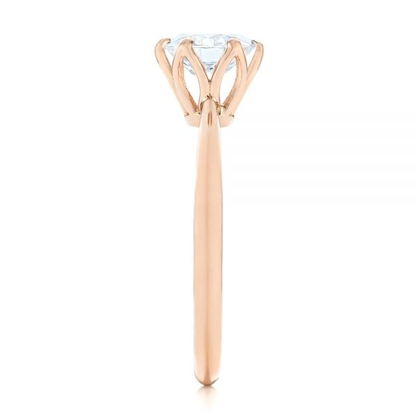 Elegant Solitaire Engagement Ring [Setting Only] - EC001 - Roselle Jewelry