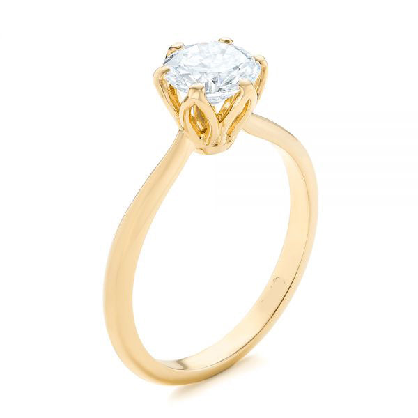 Elegant Solitaire Engagement Ring [Setting Only] - EC001 - Roselle Jewelry