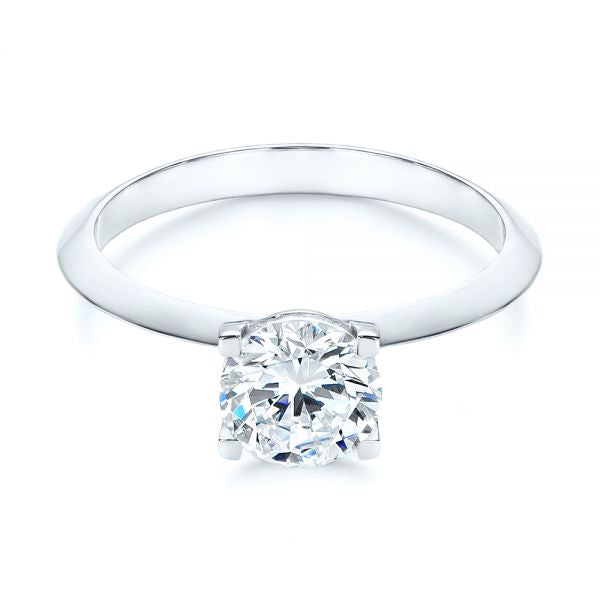 Four Prong Round Brilliant Engagement Ring [Setting Only] - EC024 - Roselle Jewelry