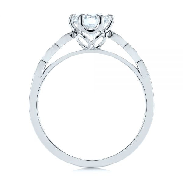 Marquise Shaped Classic Diamond Engagement Ring [Setting Only] - EC058 - Roselle Jewelry