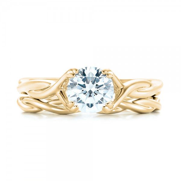 Petite Twist Wedding Band Rings - EW078 - Roselle Jewelry