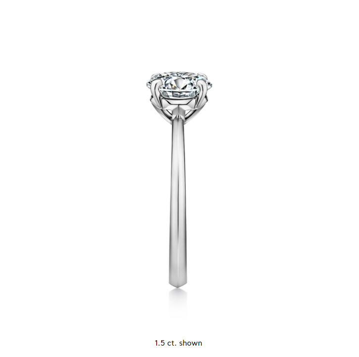 Four Prong Solitaire Round Brilliant Engagement Ring [Setting Only] - EC005 - Roselle Jewelry