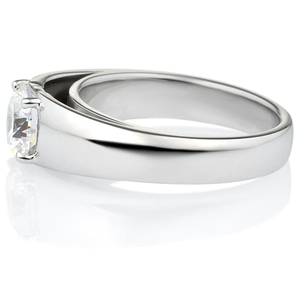 Four Prong Round Brilliant Engagement Ring [Setting Only] - EC023 - Roselle Jewelry