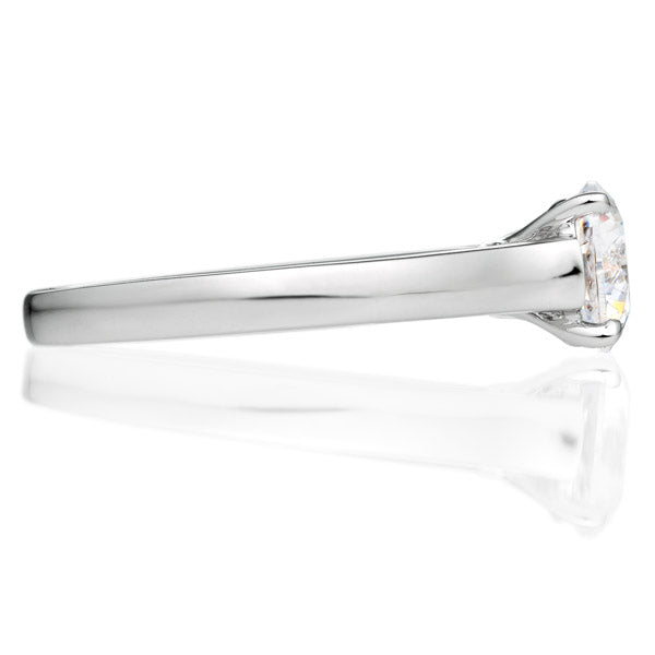 Four Prong Shape Brilliant Engagement Ring [Setting Only] - EC014 - Roselle Jewelry