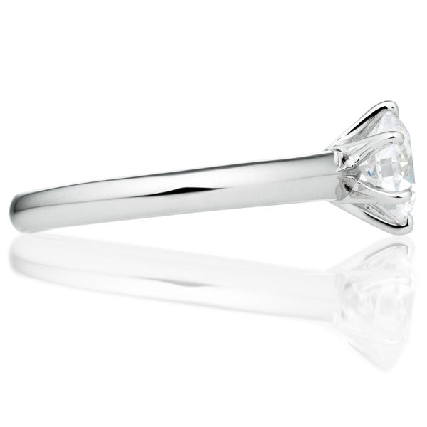 Six Prong Round Brilliant Engagement Ring [Setting Only] - EC019 - Roselle Jewelry