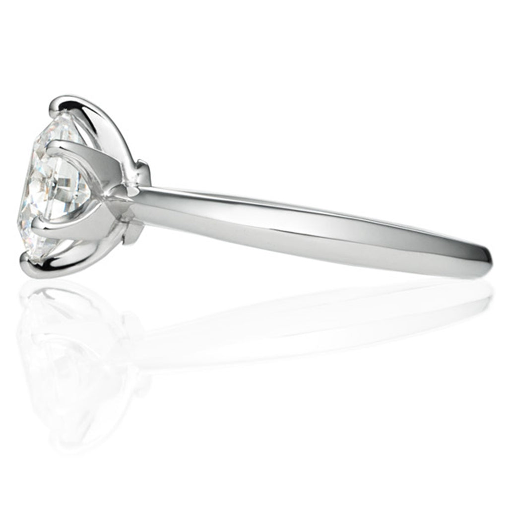 Six Prong Solitaire Round Brilliant Engagement Ring [Setting Only] - EC007 - Roselle Jewelry