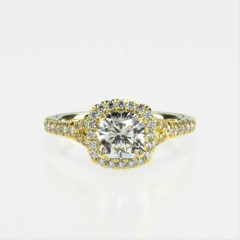 Joy Halo Diamond Engagement Ring [Setting Only] - EC101 - Roselle Jewelry
