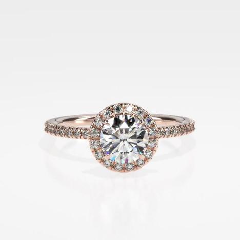 Waverly Halo Diamond Engagement Ring [Setting Only] - EC099 - Roselle Jewelry